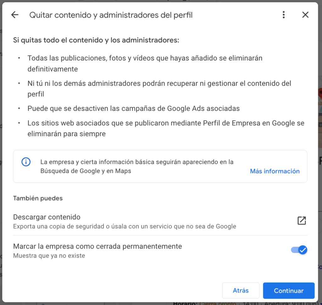 pasos para quitar propietarios gbp