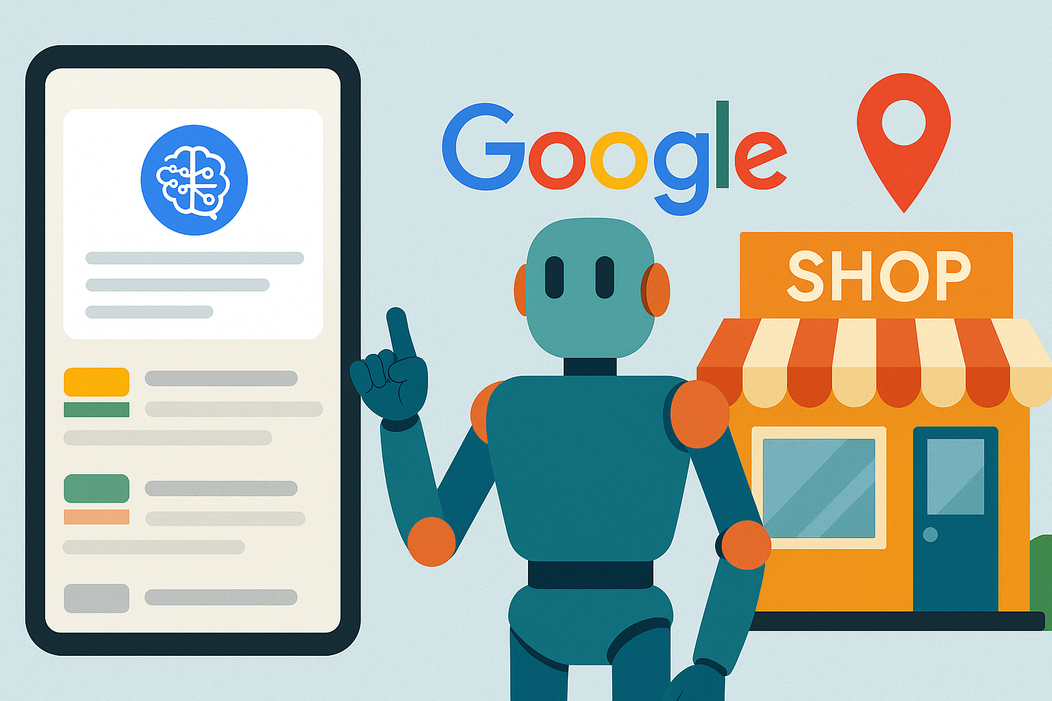 AI overviews y negocios locales