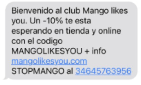 Ejemplo de estrategia de fidelización por SMS