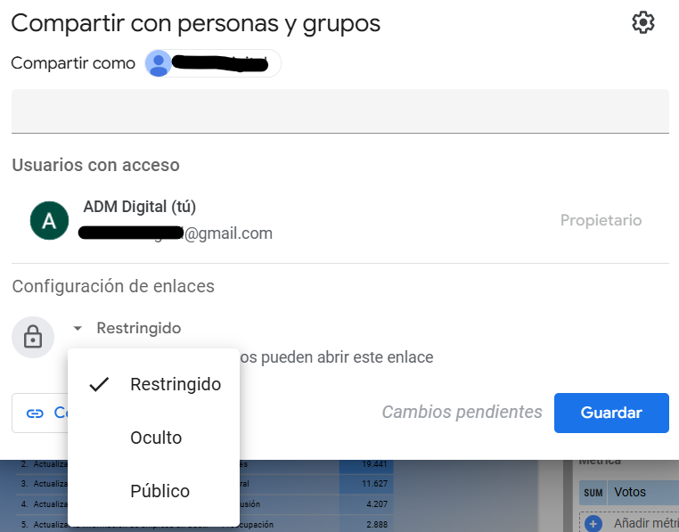 compartir dashboards en looker studio